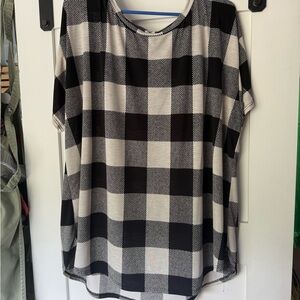 Sew In Love Black and White Boxy Relaxed T-Shirt
